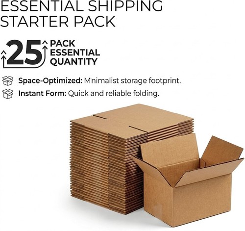 Pack 8x6x4 corrugated - 25,